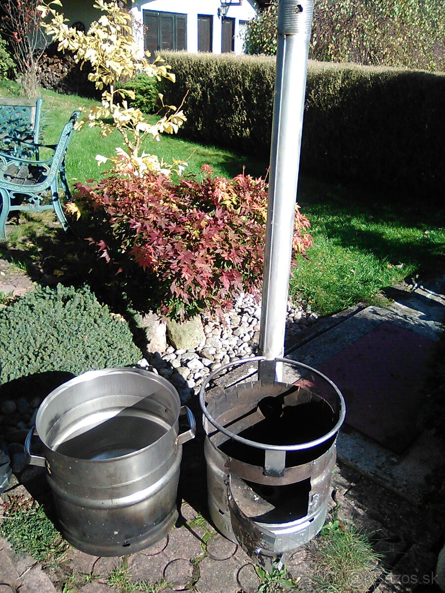 nerezová kotlina a kotlík z pivného sudu - 2