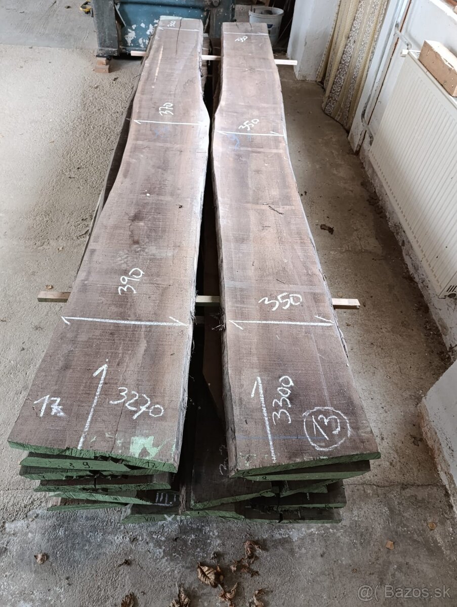 Masívne - fošne Americký Orech - 2