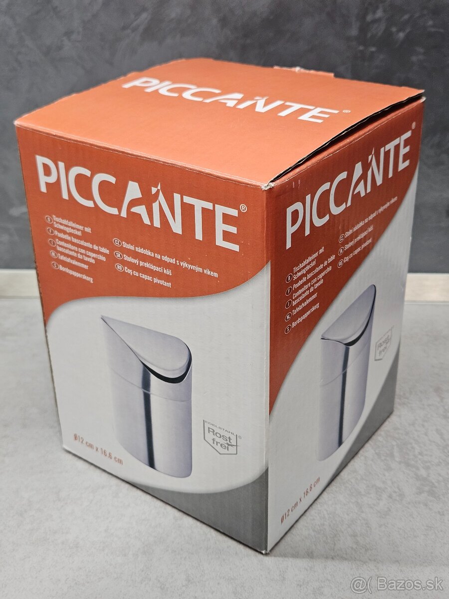 ZĽAVA: Odpadkový kôš PICCANTE 1 l chróm matný - 2