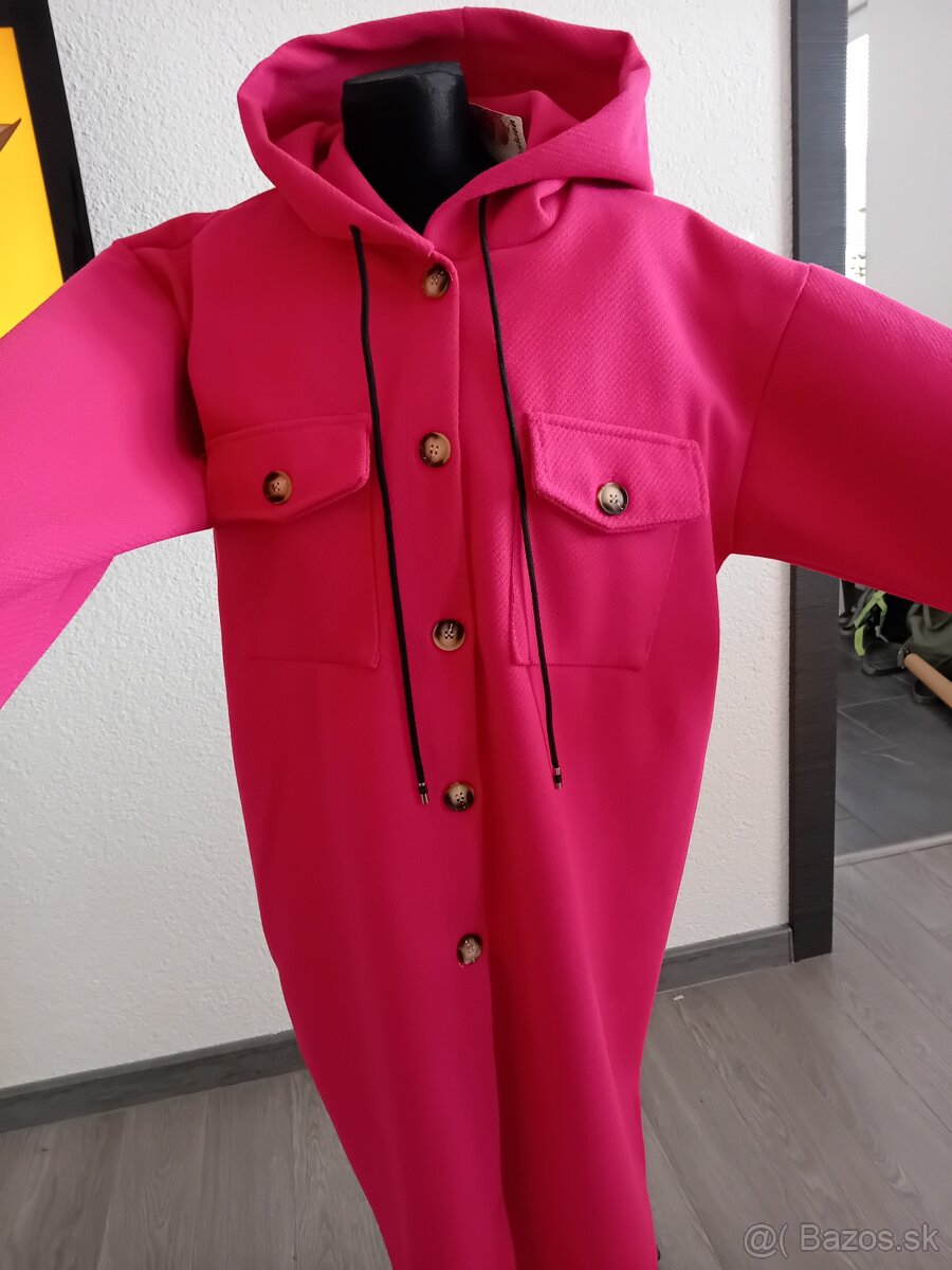 Ružový damsky kabatik - 2