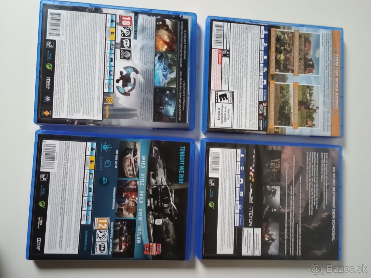 Hry PS4- 4 ks - 2
