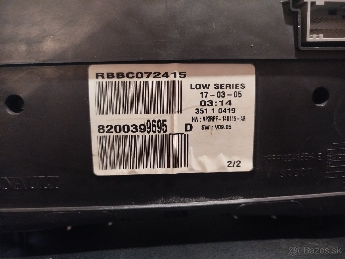 Budíky Renault Megane 2 - 2