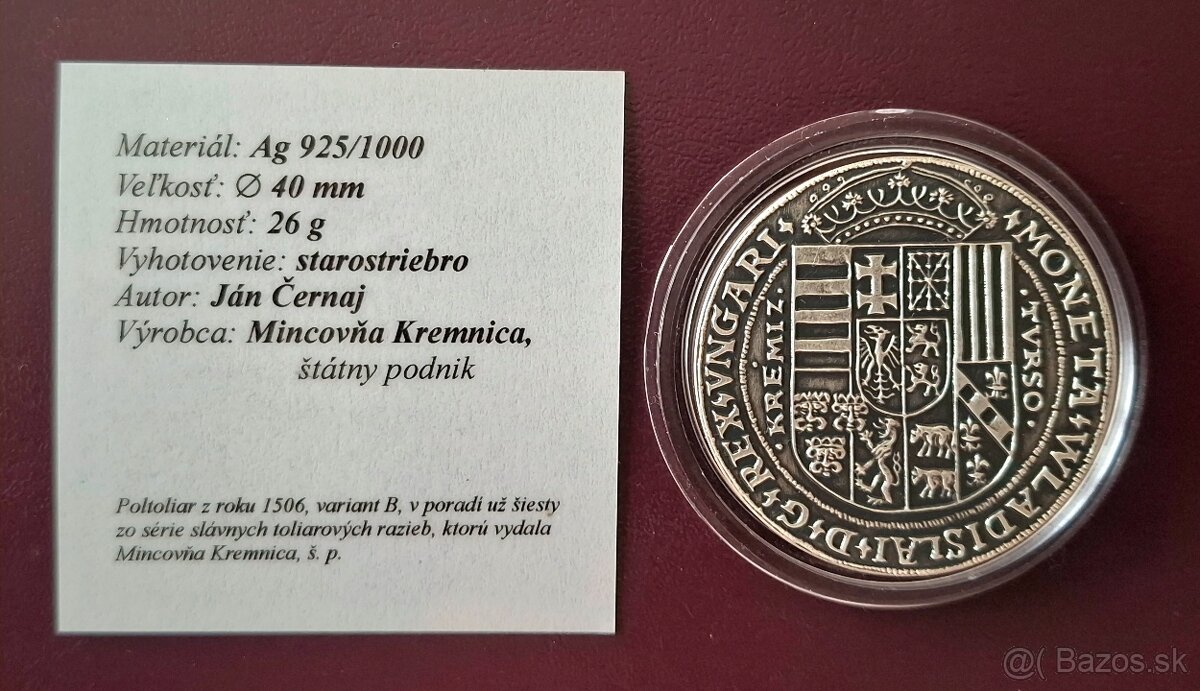 Vlastislav II. poltoliar replika. - 2