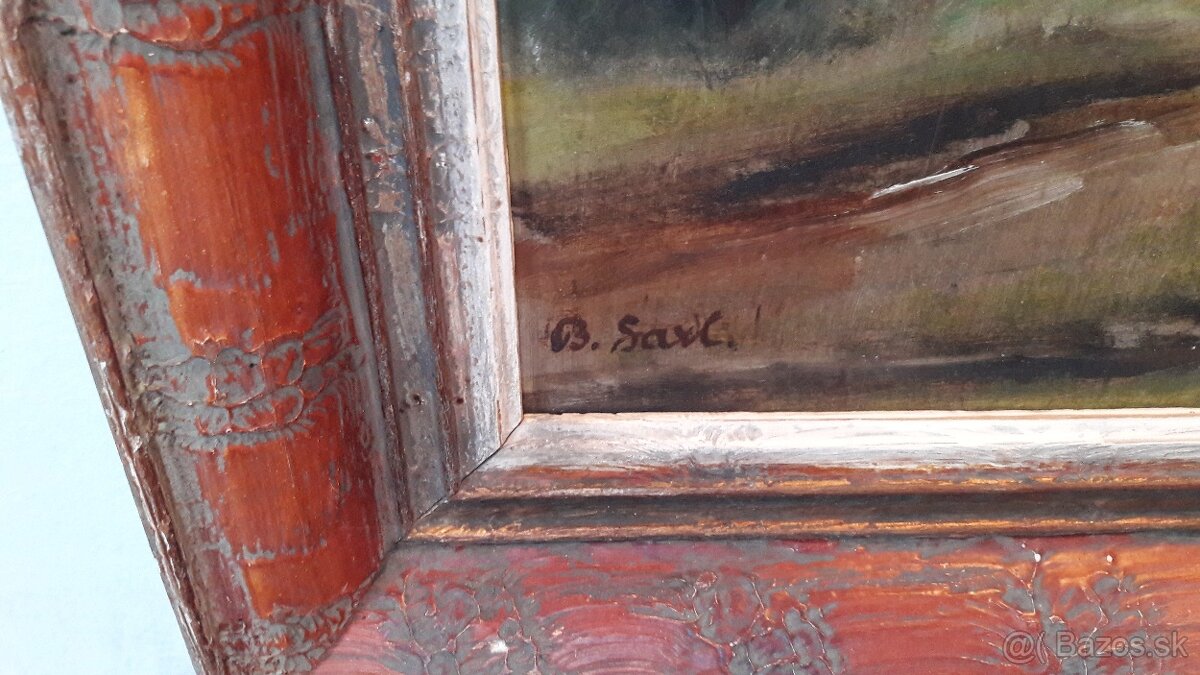 Obraz Krajina s domom - 2