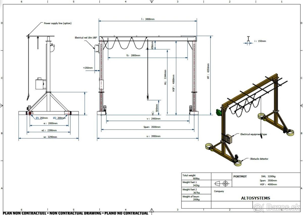 Portálový jeřáb ALTOSYSTEMS PORTMOT (6584) - 2