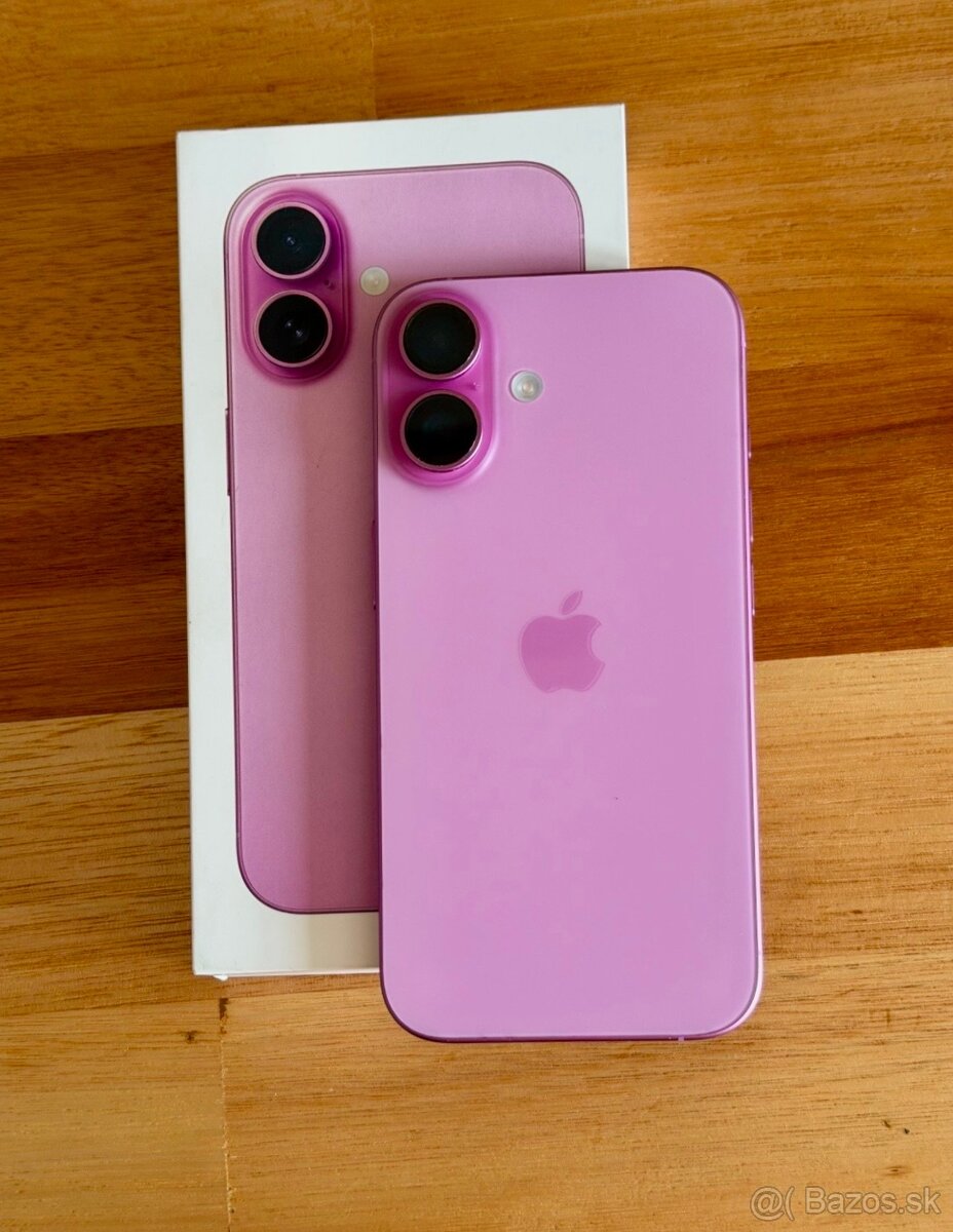 iPhone 16 Růžová BATERIE 100% TOP - 2