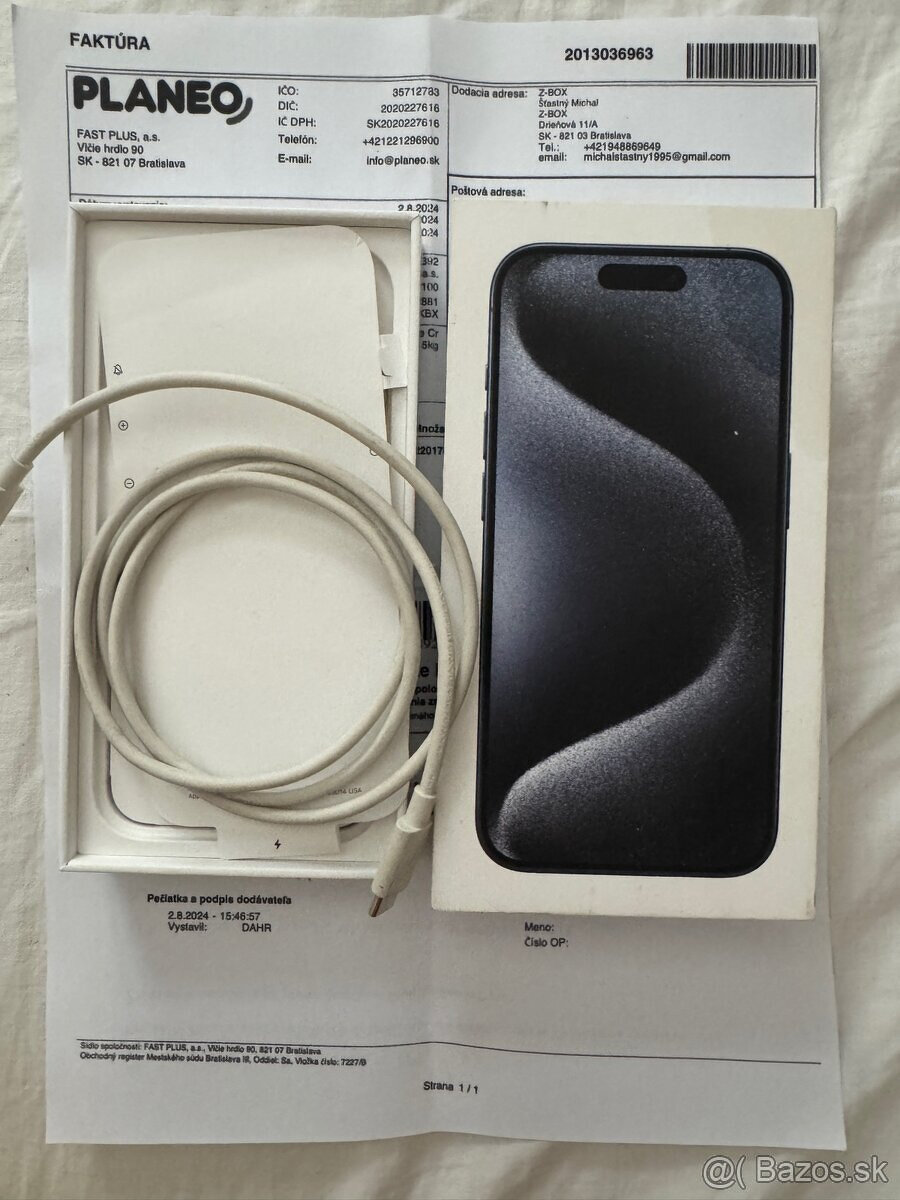 Apple iPHONE 15 PRO so zárukou - 2