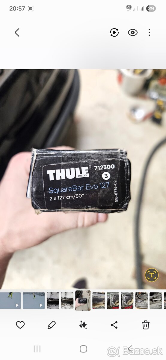 Thule nosník 2x127 cm - 2