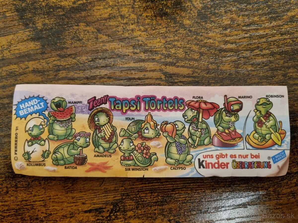 Kinder figúrka Amadeus 1991 s papierikom - 2