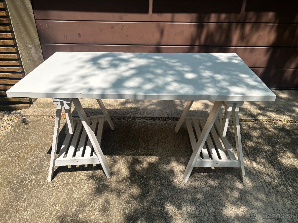 Stôl - LAGKAPTEN / MITTBACK - Ikea - biely - 2