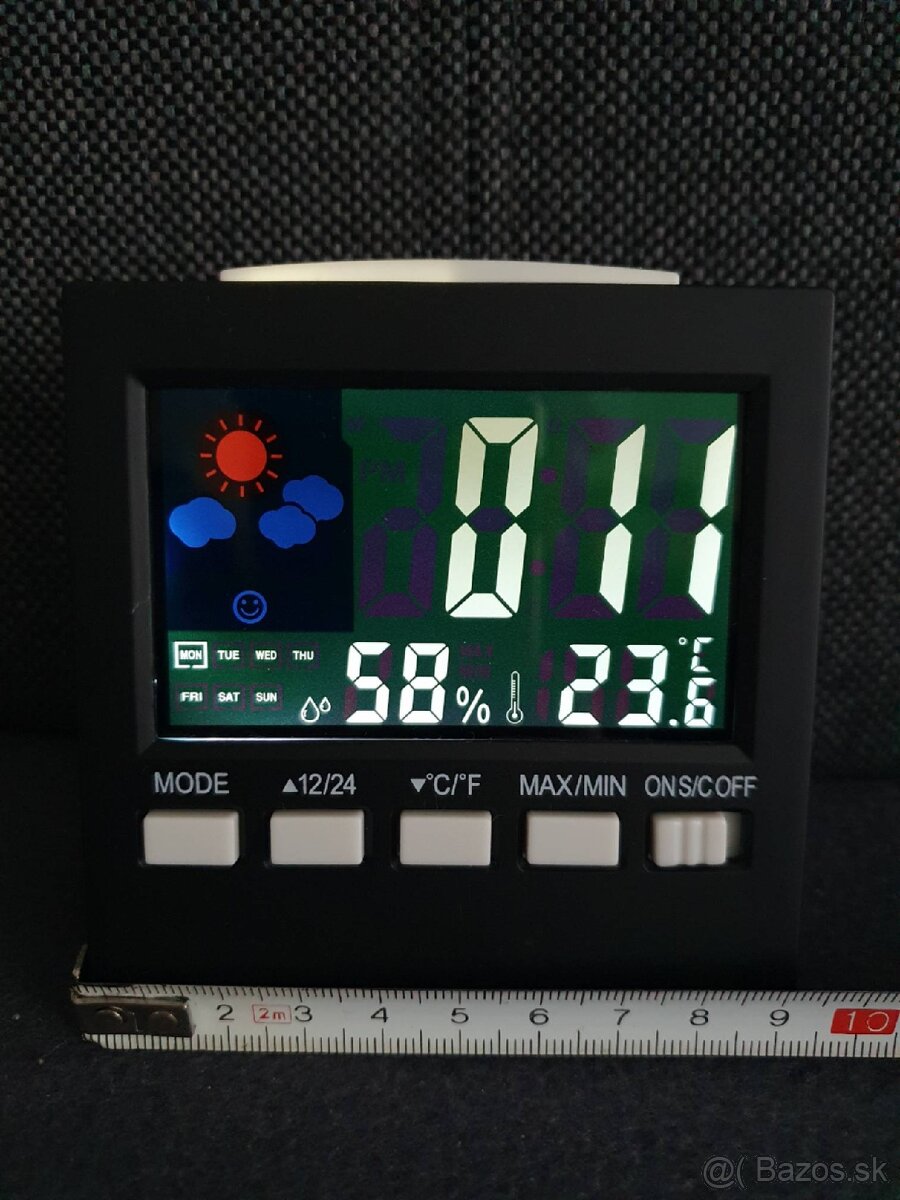 Meteostanica + budík, nové - 2