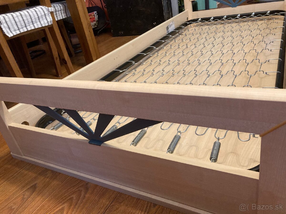 Posteľ s roštom, breza - 2
