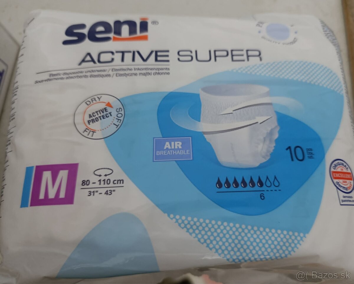 absorpčné navliekacie nohavičky Seni Active Super - 2