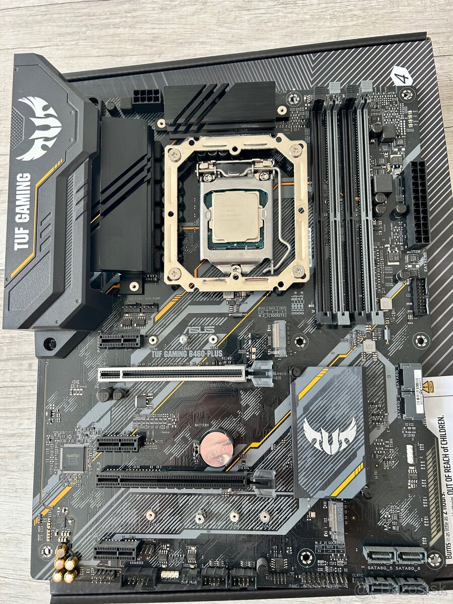 ASUS TUF GAMING B460-PLUS + Intel Core i5-10400F + chladič - 2