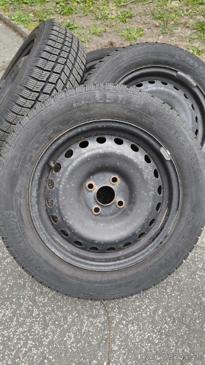 Zimné pneumatiky na plechových diskoch - Kia Rio - 2