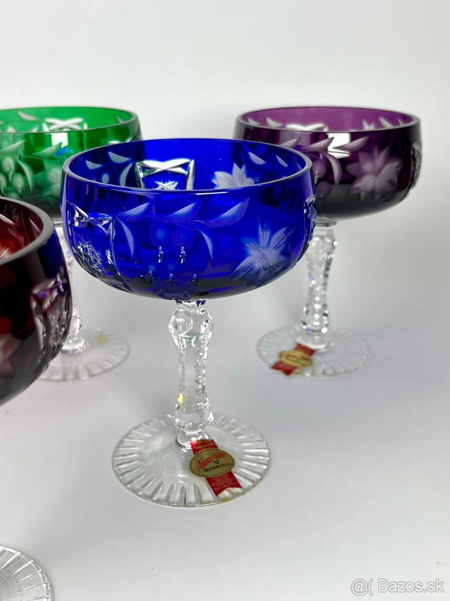 Krištáľové poháre kremánky Anna Hutte Traube - 2