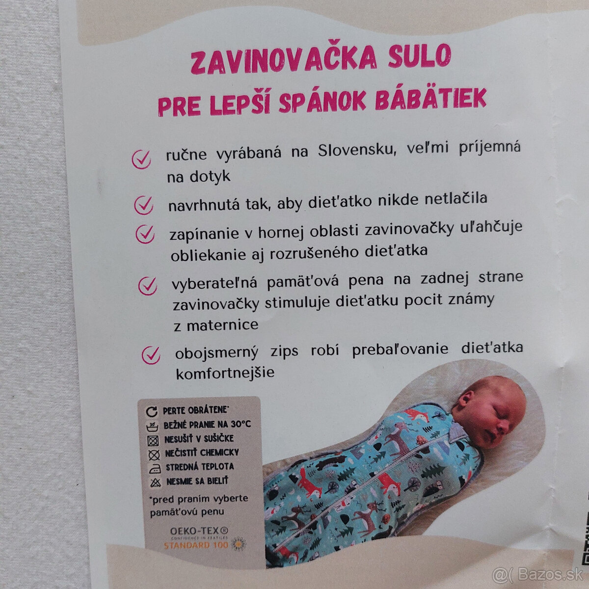 Letná zavinovačka pre bábätko - 2