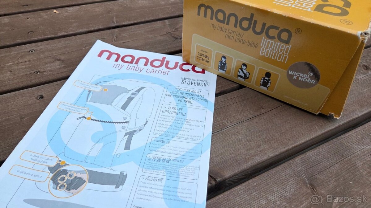 Manduca - limitovaná edícia + vsadka do bundy - 2