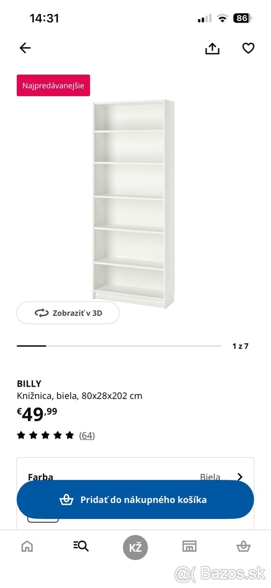 Billy knižnica IKEA - 2