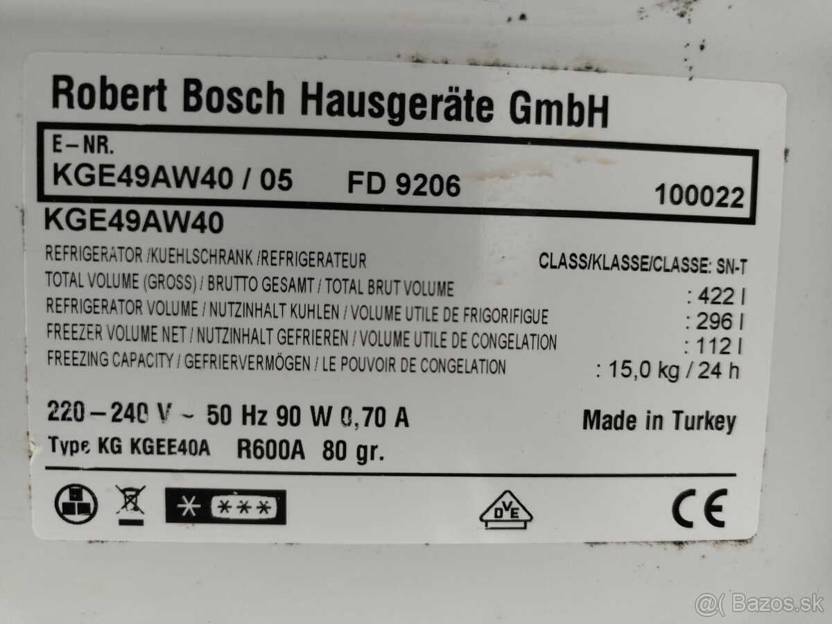 Veľká Bosch A+++ do rezervy - 2