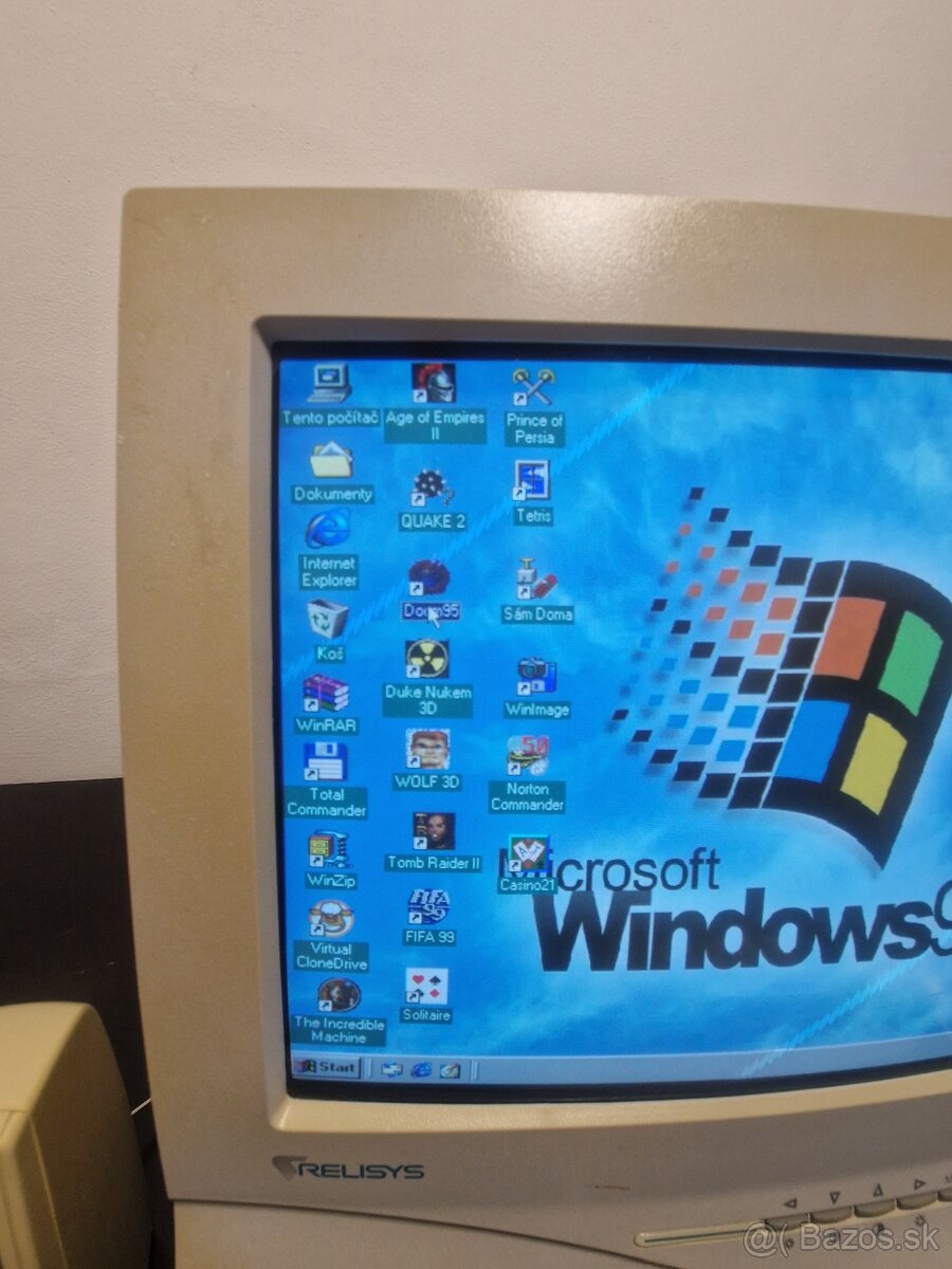 Pentium 133Mhz, win 98, retro games - 2