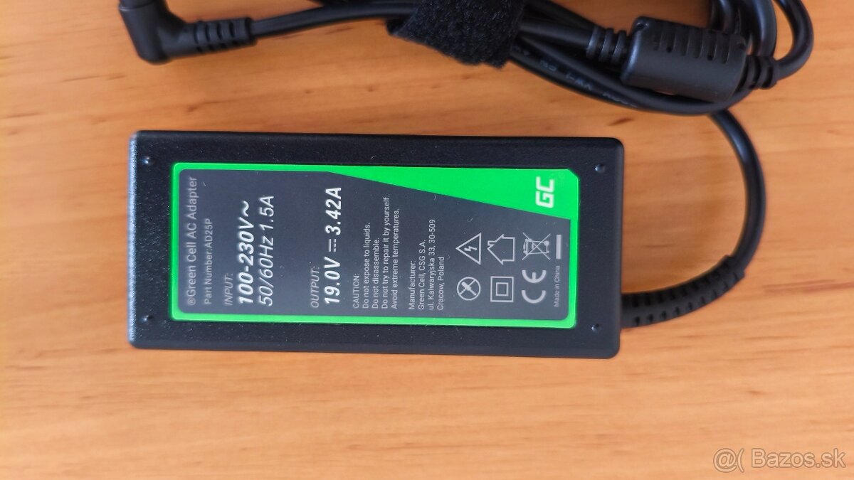 Napájací adaptér GreenCell 19V/65W, pre Toshiba notebooky - 2