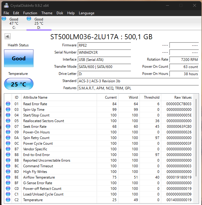 500GB HDD - 2