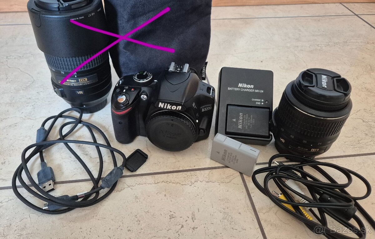 Nikon D3200 + príslušenstvo - 2