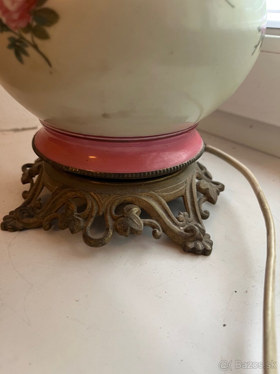 Starožitná porcelánová lampa - 2