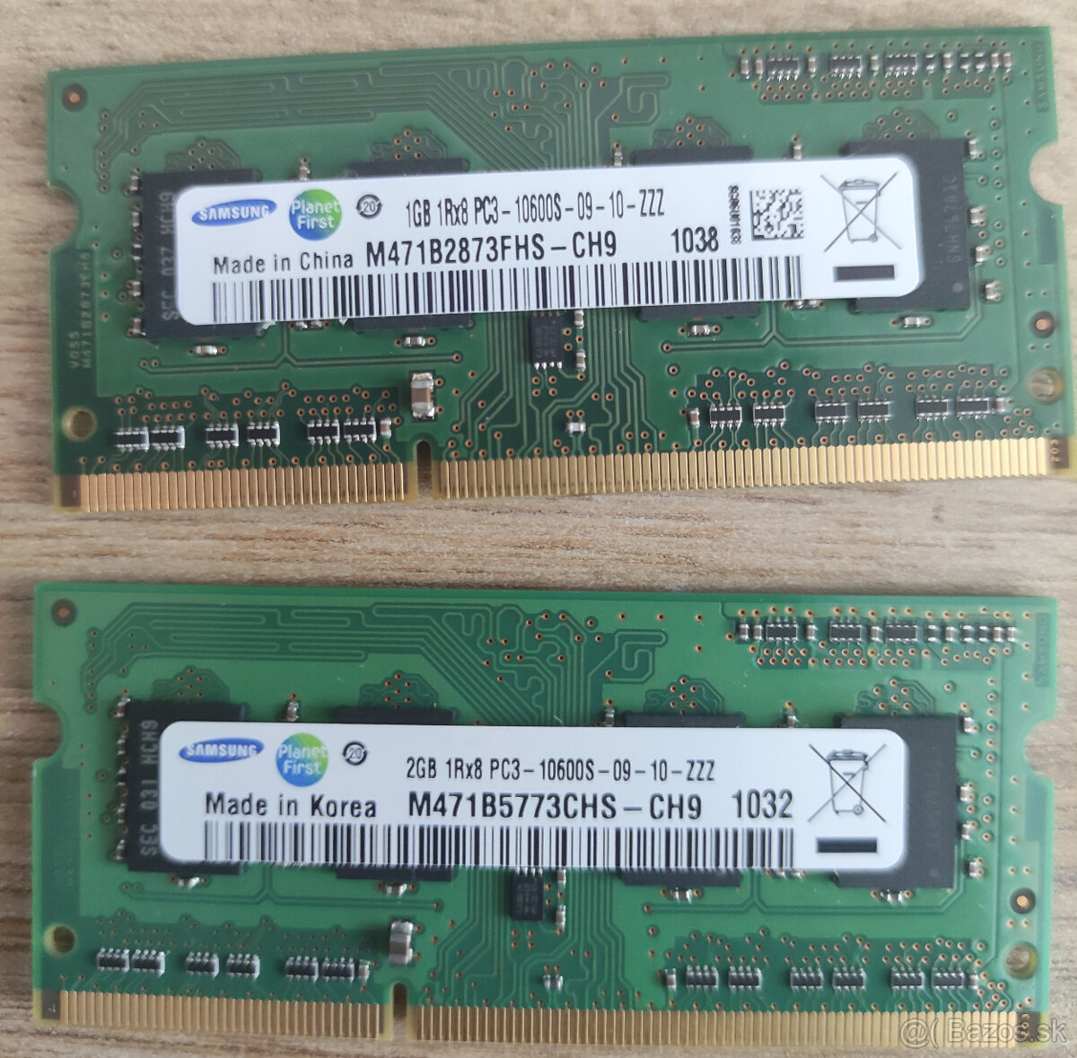 SAMSUNG PC3-10600 DDR3 SODIMM - 2