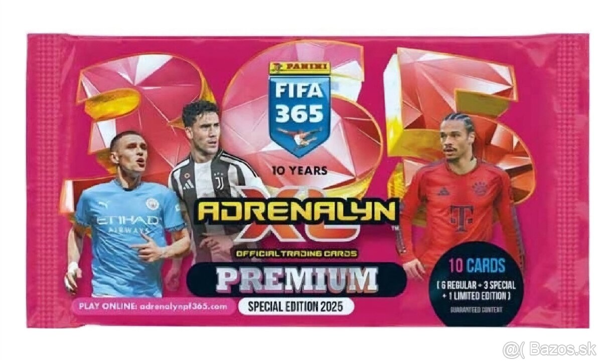 PANINI AKCIA FIFA 365 Adrenalyn XL 2025 Premium 6 + + balíáe - 2