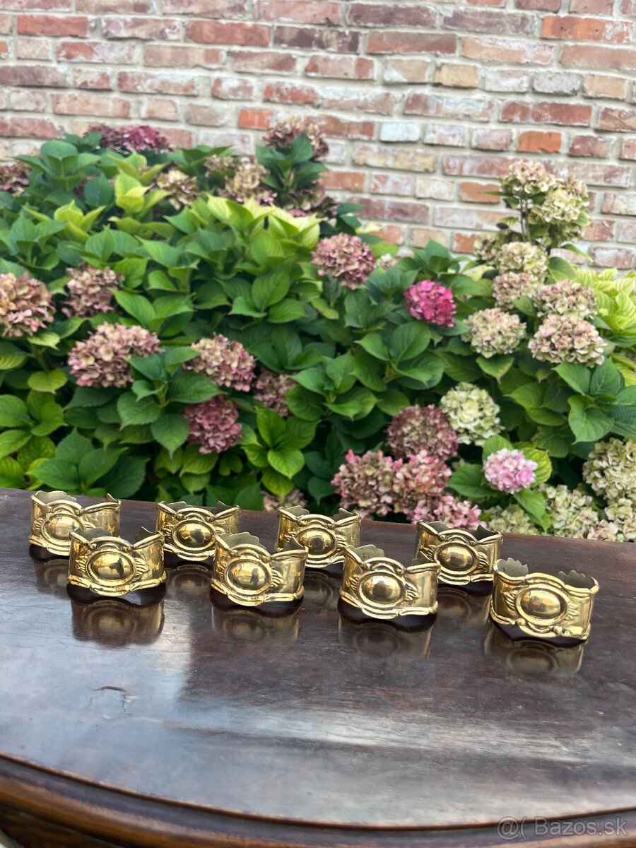 Mosadzné krúžky na servítky - 2