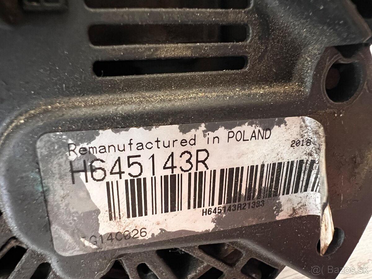 Alternátor VALEO VAL437454 14V 140A - 2