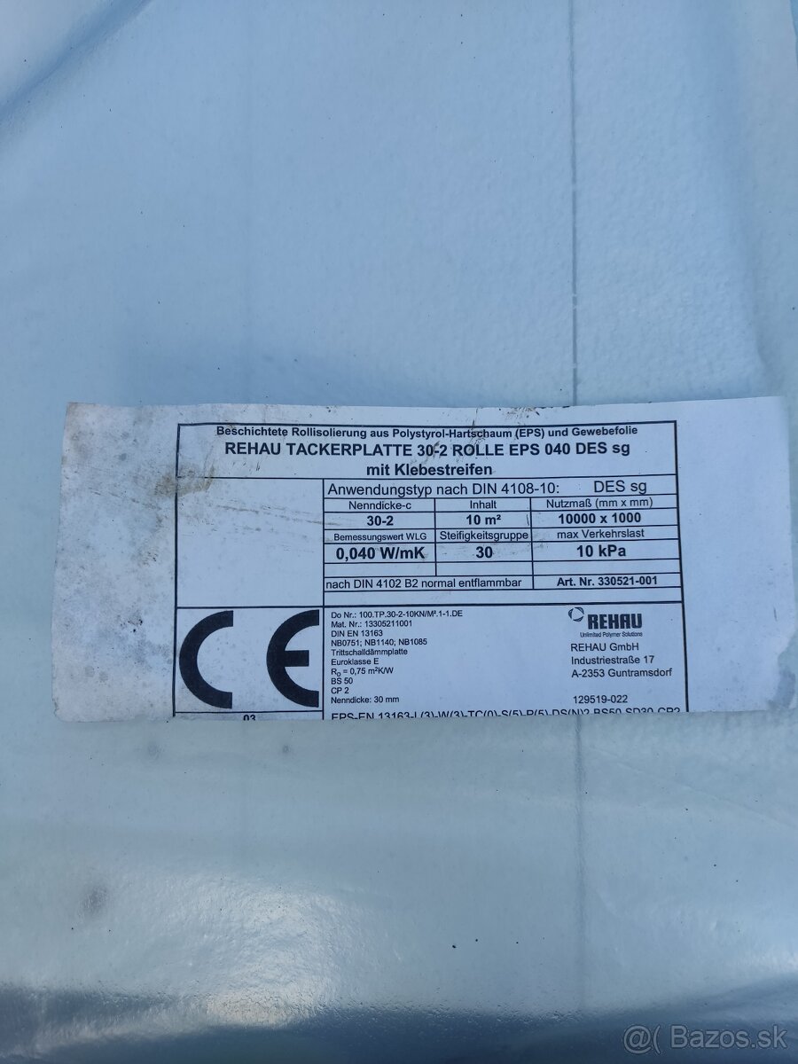 PREDáM Systémová Tacker doska REHAU+ fólia 2x50m originál - 2