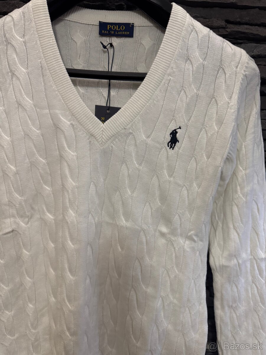 Ralph Lauren sveter biely - 2