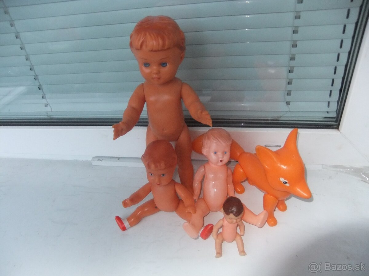 Predám retro 4ks Gumotex bábiky,spolu za 35€ - 2