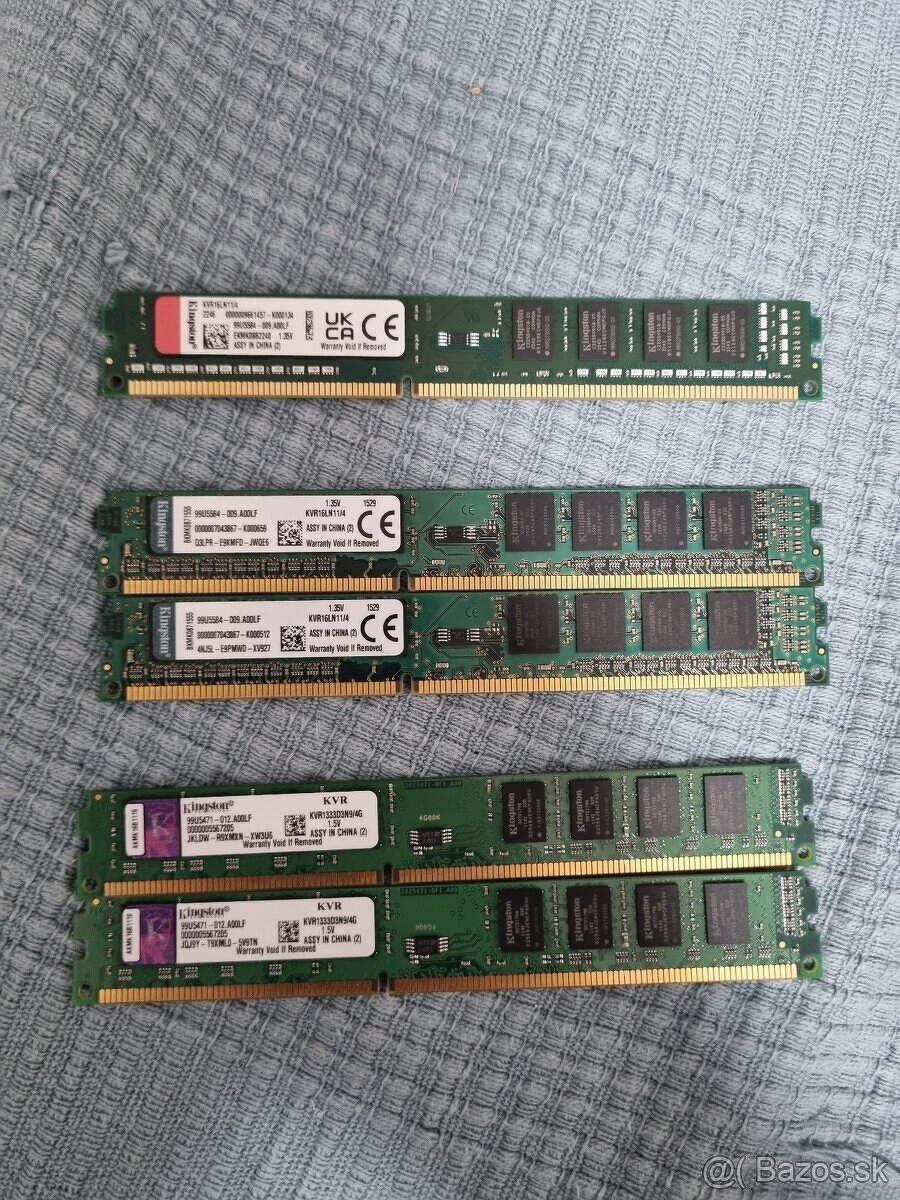 DDR3 ramky 2 a 4gb 1333 - 1600 mhz - 2