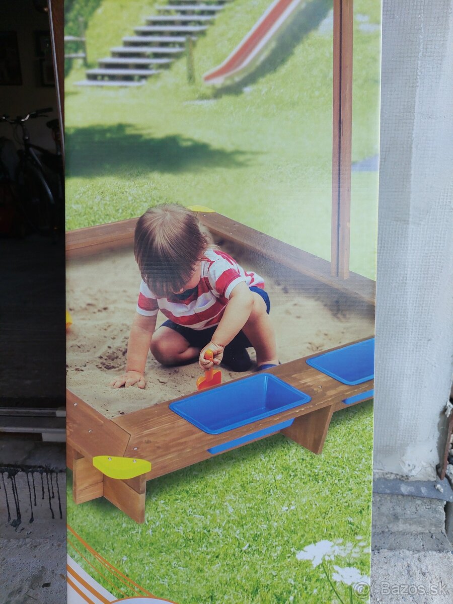 detské drevené pieskovisko - 2