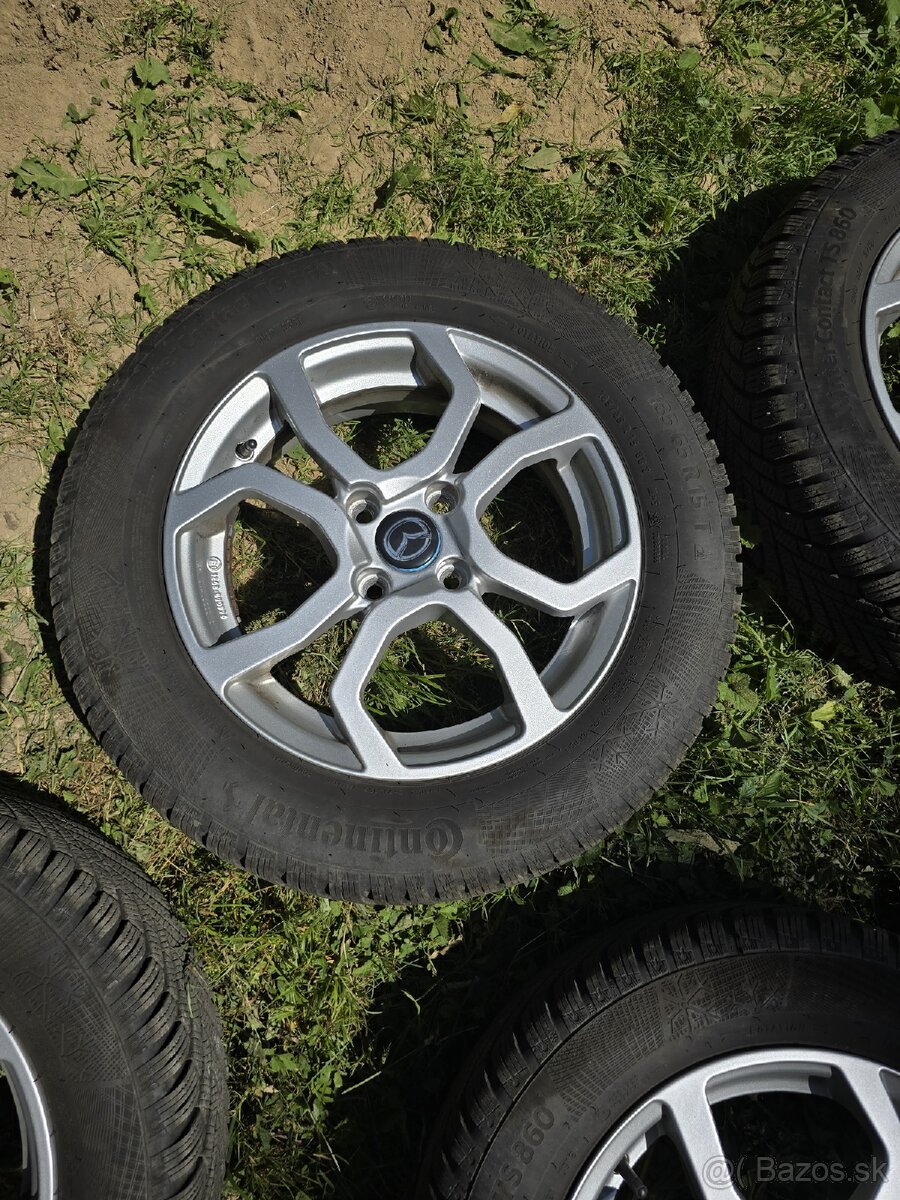Mazda disky +zimné gumy 185/65 r15 - 2