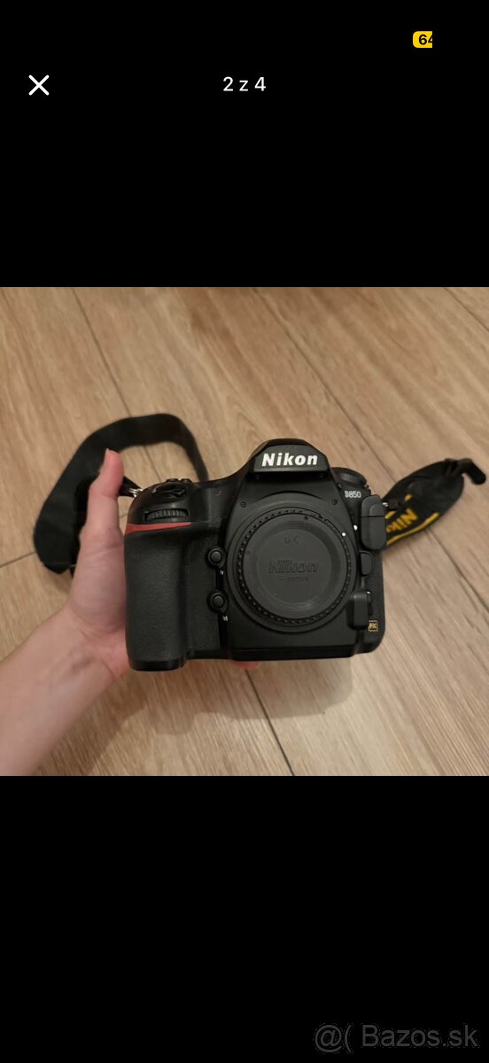 Nikon D850 + krabica, manuál, batéria, nabíjačka TOP STAV - 2