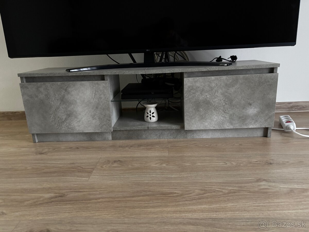 Obývacia skrinka pod TV – sivá, nová - 2