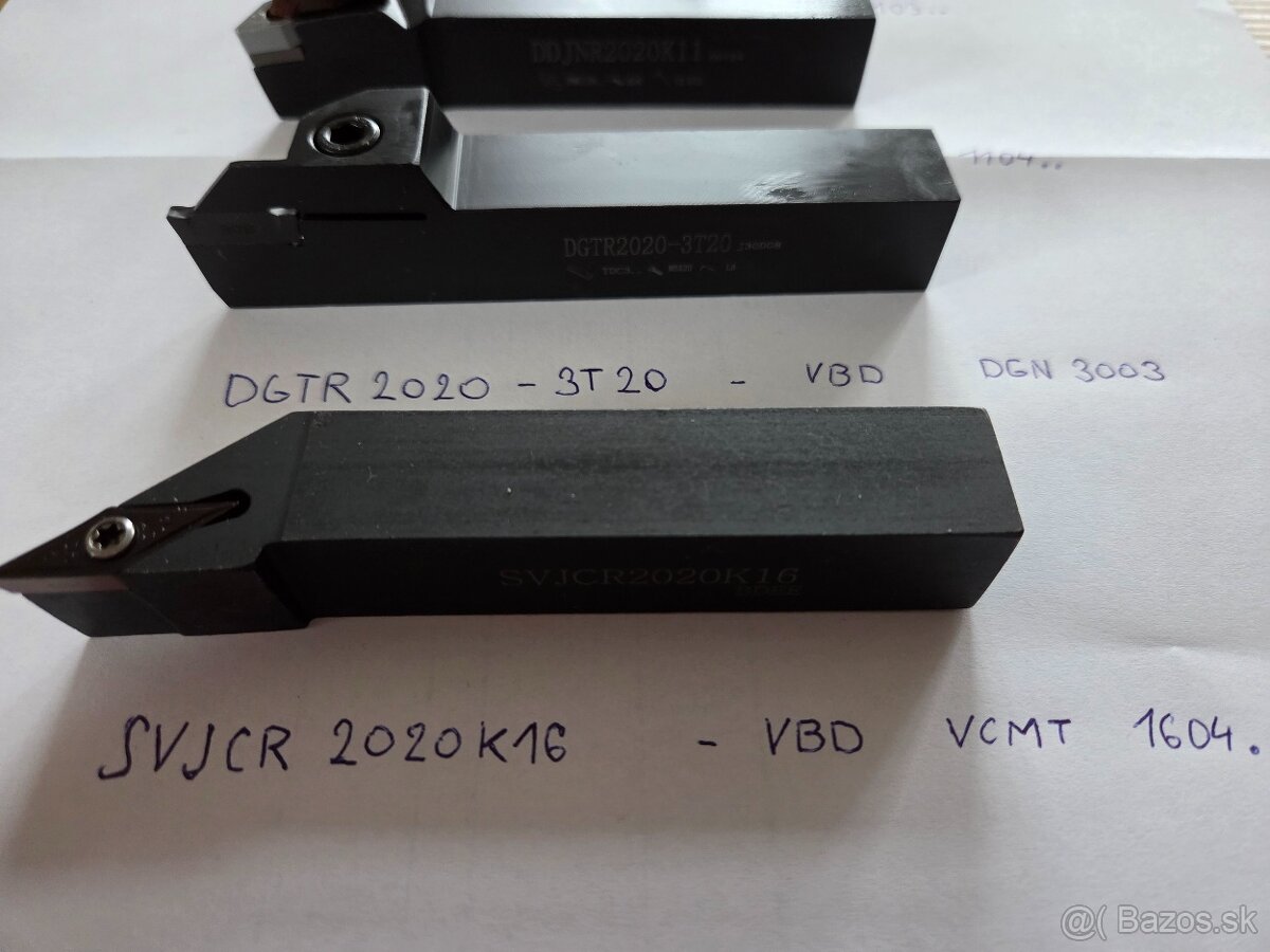 VBD, závitníky a soustružnické nože - 2