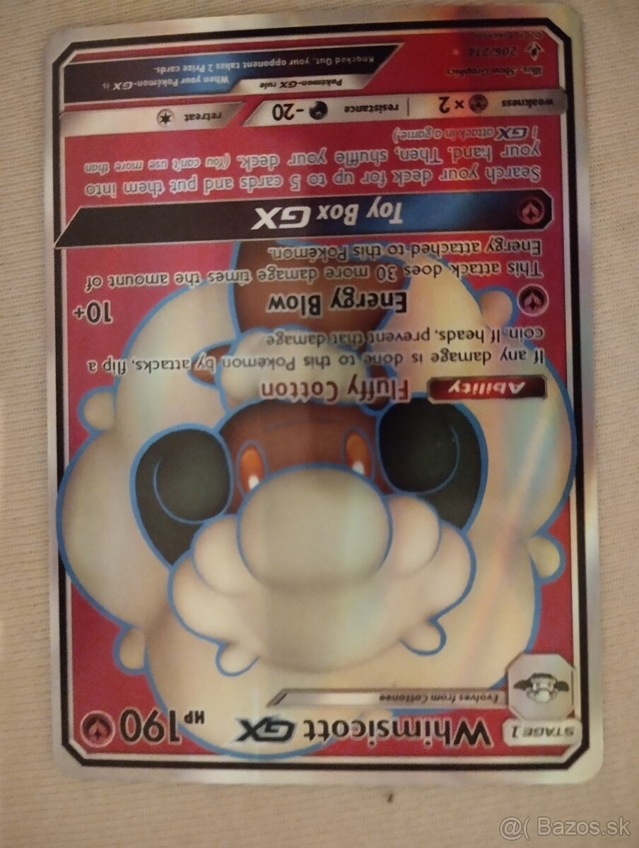 Pokémon karta- WhimsicottGX - 2