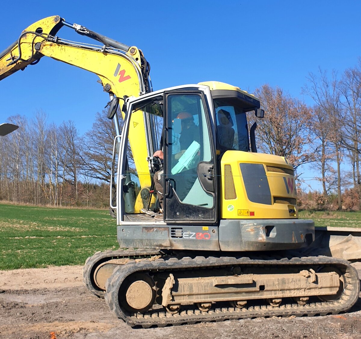 8t bagr guma ofset Wacker Neuson EZ80 mimoosé rypadlo - 2