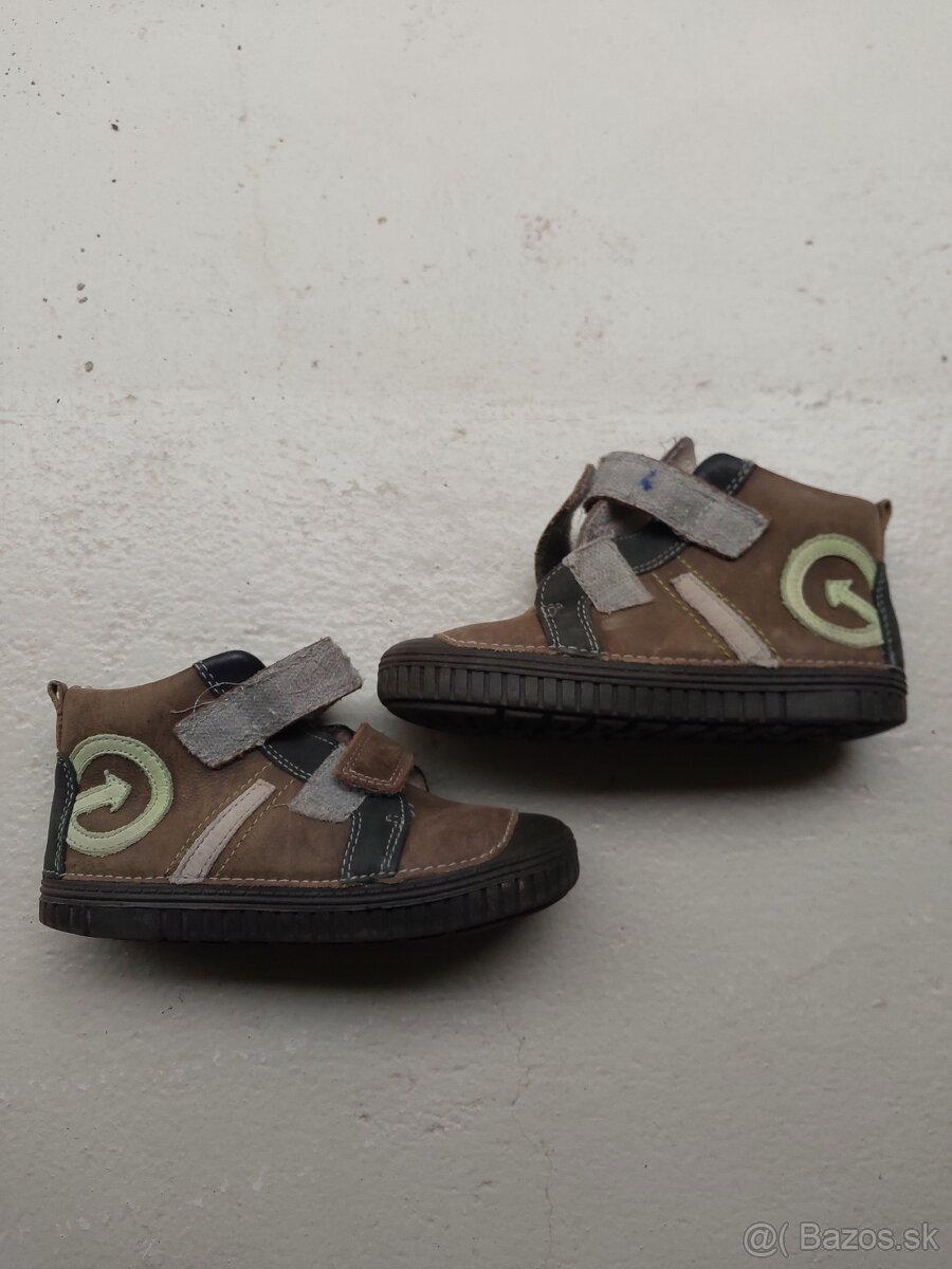 Detské chlapčenské kožené topánky - 2