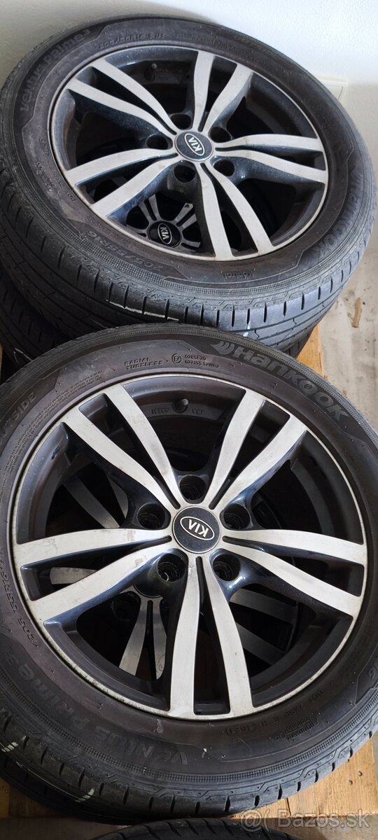 Predám elektróny 5x114,3. 205/55R16 - 2