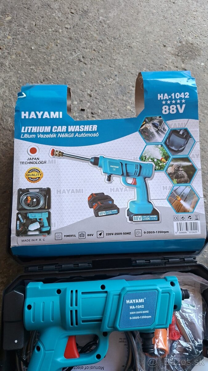 Aku vysokotlakový čistič wapka - 2