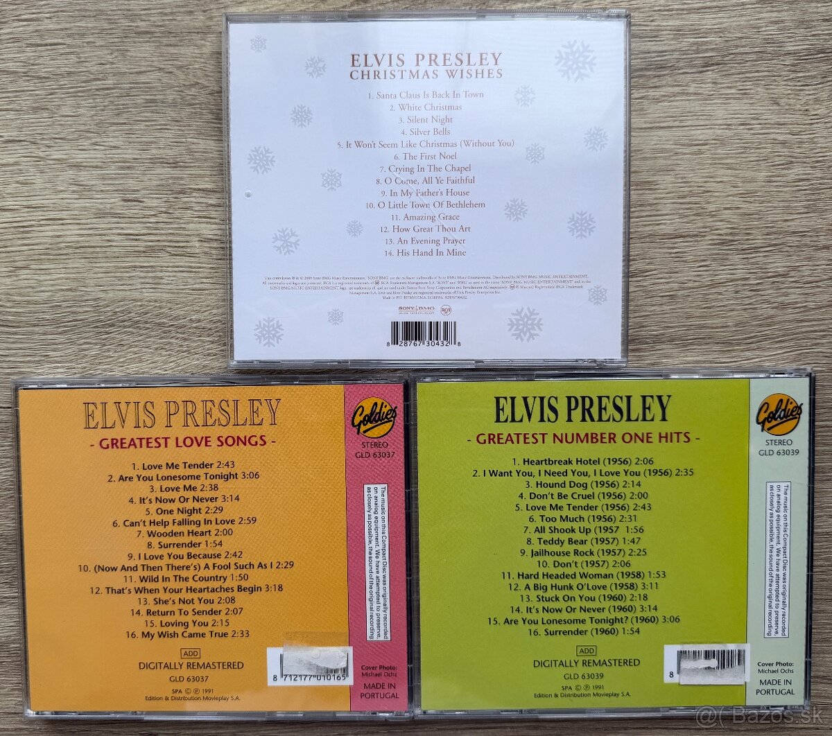 Cdčka 3x Elvis Presley za 25€ - 2