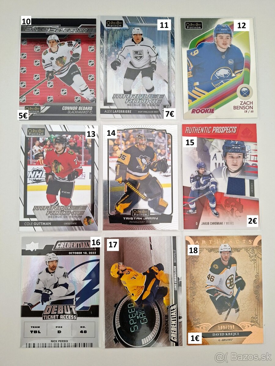 Hokejové kartičky Mix NHL - 2