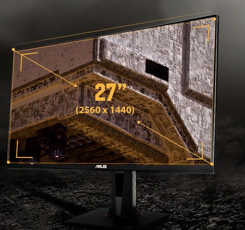 Herný monitor ASUS TUF Gaming VG27AQ – 27", WQHD, 165 Hz - 2